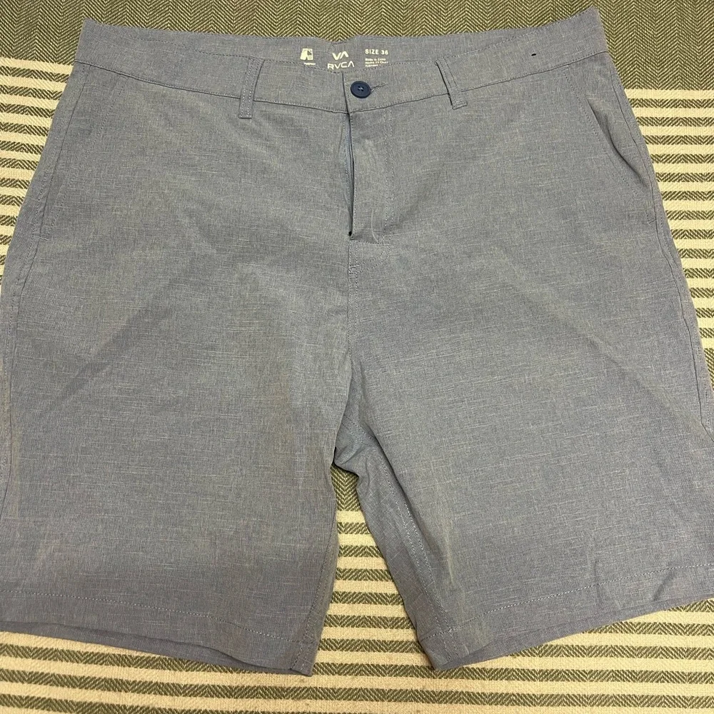 RVCA‎ Men's Light Blue Shorts Size 36